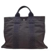 Hermès Vintage Pre-owned Canvas totevskor Gray, Dam