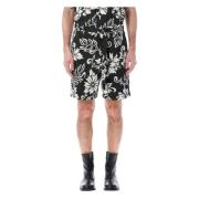 Sacai Blommigt Tryck Shorts Multicolor, Herr