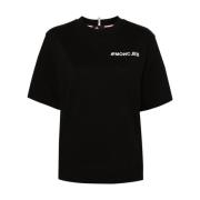 Moncler T-Shirts Black, Dam