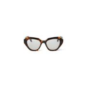 Off White Geometrisk Cat-Eye Solglasögon Multicolor, Unisex