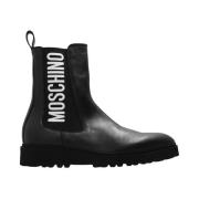 Moschino Boots Black, Herr