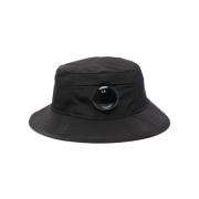 C.P. Company Nylon Bucket Hat Black, Unisex