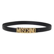 Moschino Stiligt Bälte för Kvinnor Black, Dam