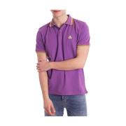 Peuterey Polo Shirts Purple, Herr