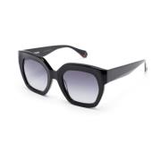 Gigi Studios Svarta solglasögon för dagligt bruk Black, Unisex