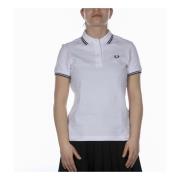 Fred Perry Polo Shirts White, Dam
