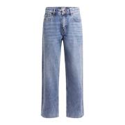 Guess Wide Trousers Blue, Herr