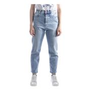 Replay Wide Trousers Blue, Dam