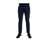 Armani Exchange Slim-fit Trousers Blue, Herr