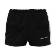 Palm Angels Shorts med logotyp Black, Dam