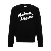 Maison Kitsuné Sweatshirts Hoodies Black, Herr