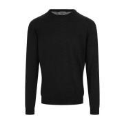 Fedeli Round-neck Knitwear Black, Herr