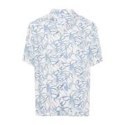 Tagliatore Short Sleeve Shirts Blue, Herr