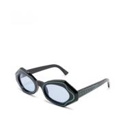 Marni AAP Unlahand Black Green Sunglasses Multicolor, Dam