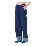 Silvian Heach Loose-fit Jeans Blue, Dam
