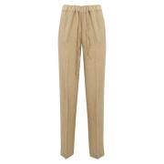 Re-Hash Straight Trousers Beige, Dam