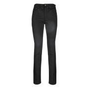 Saint Laurent Regular Fit Jeans - Blå Black, Dam