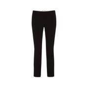 Marella Slim-fit Trousers Black, Dam