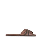 Brunello Cucinelli Bruna Platta Skor Brown, Dam