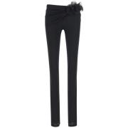 Magda Butrym Slim-fit Trousers Black, Dam