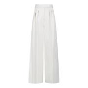 Max Mara Wide Trousers White, Dam