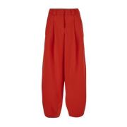 Closed Wide Trousers Red, Dam