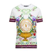 Versace Jeans Couture Blommig Barocktryck T-Shirt Multicolor, Dam