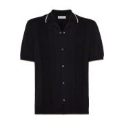 Brunello Cucinelli Short Sleeve Shirts Black, Herr