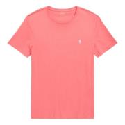 Ralph Lauren Broderad Bomull Logo T-shirt Pink, Herr