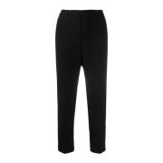 Theory Cropped Trousers Black, Dam