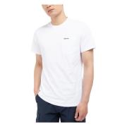 Barbour T-Shirts White, Herr