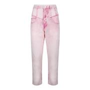 Isabel Marant Straight Jeans Pink, Dam