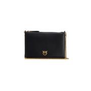 Pinko Vitello Clutch Väska Black, Dam