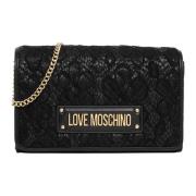 Love Moschino Smart Daily Shoulder bag Black, Dam