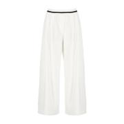 Brunello Cucinelli Wide Trousers White, Dam