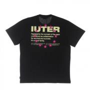Iuter Info Tee Black - Streetwear Kollektion Black, Herr