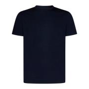 Emporio Armani Blå T-shirt med Örn Logo Blue, Herr