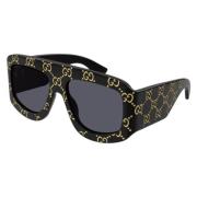 Gucci Svarta solglasögon Gg0983S Black, Dam