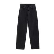 Carhartt Wip Straight Jeans Gray, Dam