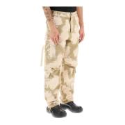 Darkpark Wide Trousers Beige, Herr