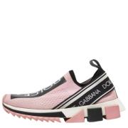 Dolce & Gabbana Pre-owned Pre-owned Tyg sneakers Multicolor, Dam