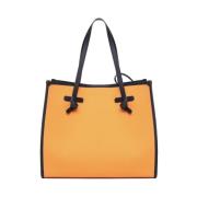 Gianni Chiarini Canvas Tote Bag i Orange Orange, Dam