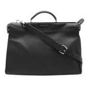 Fendi Vintage Pre-owned Laeder axelremsvskor Black, Dam