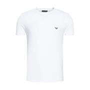 Emporio Armani Stretch Klänning Crew T-Shirt White, Herr