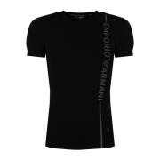Emporio Armani Slim Fit Rund Hals T-shirt Black, Herr