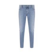 Balmain Klassiska Denim Jeans Blue, Herr