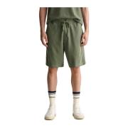 Gant Sunfaded Denim Shorts Green, Herr