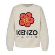 Kenzo Sweatshirt med logotyp Gray, Dam