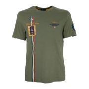 Aeronautica Militare Tricolor Arrows Kortärmad T-shirt Grön Green, Her...