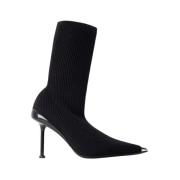Alexander McQueen Heeled Boots Black, Dam